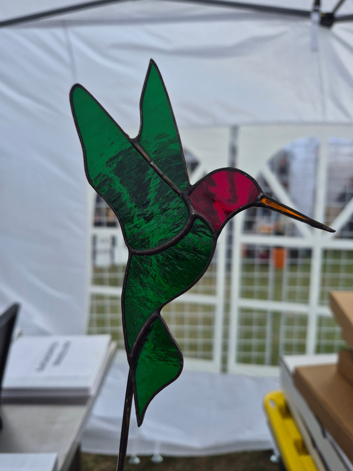 Hummingbird Garden Stake