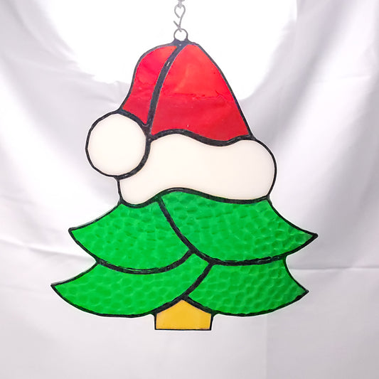 Tree in Santa hat