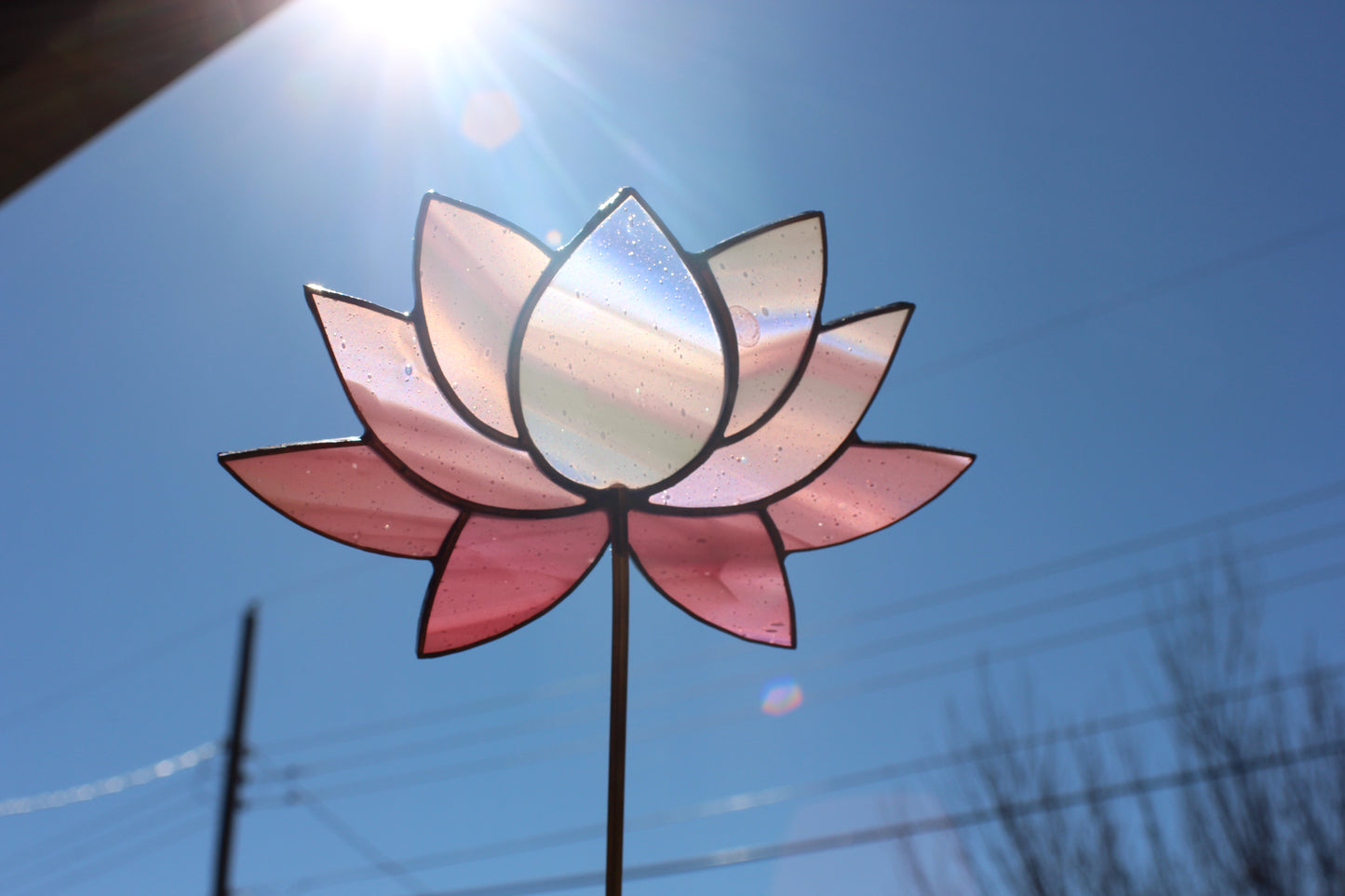 Lotus Garden Stake