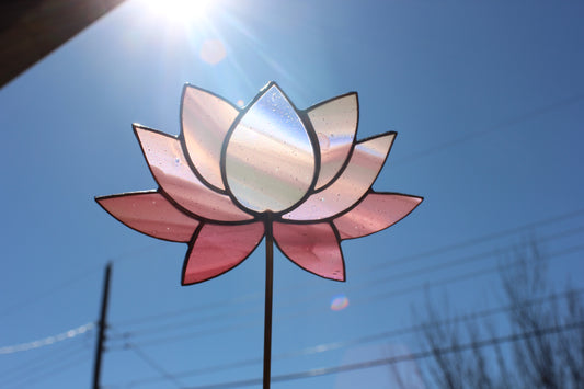 Lotus Garden Stake